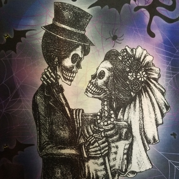 🎃Skeleton Bride and Groom Tee - Picture 3 of 4